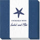 Navy Bandol Stripe Caspari Napkins Image 6 of 6